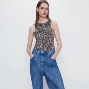 Zara Leopard Bodysuit